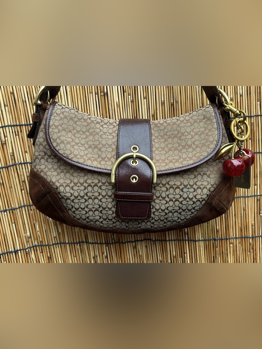Coach Brown Signature soho shoulder bag